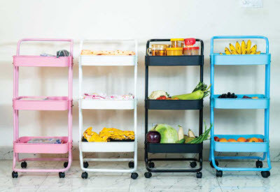 3 LAYER MULTIPURPOSE TROLLEY RACK